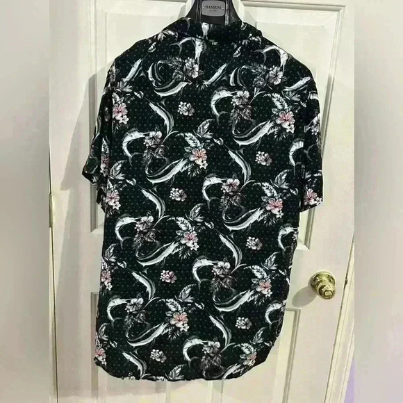 Margaritaville Men’s XL Hawaiian Tropical All Over Print Shirt - Picture 3 of 8